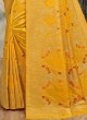 Wedding Wear Saree In Golden Yellow